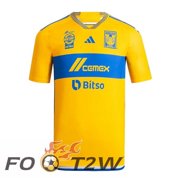 Maillot De Foot Tigres UANL Domicile Jaune 2023/2024