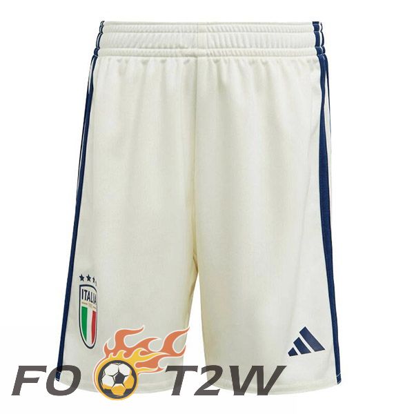 Short De Foot Italie Exterieur Blanc 2023/2024