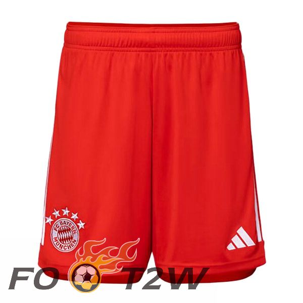 Short De Foot Bayern Munich Domicile Rouge 2023/2024