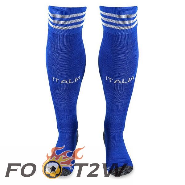 Chaussettes De Foot Italie Domicile Bleu 2023/2024