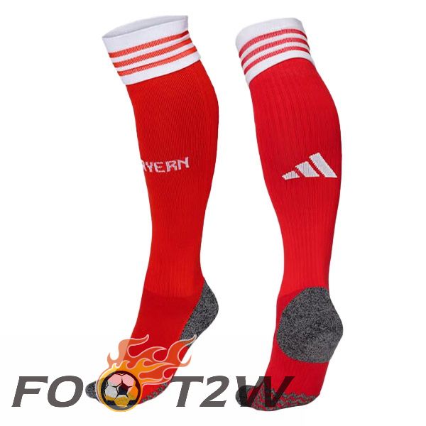 Chaussettes De Foot Bayern Munich Domicile Rouge 2023/2024