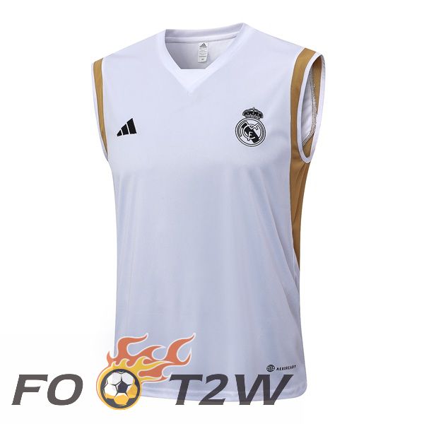 Gilet De Foot Real Madrid Blanc 2023/2024