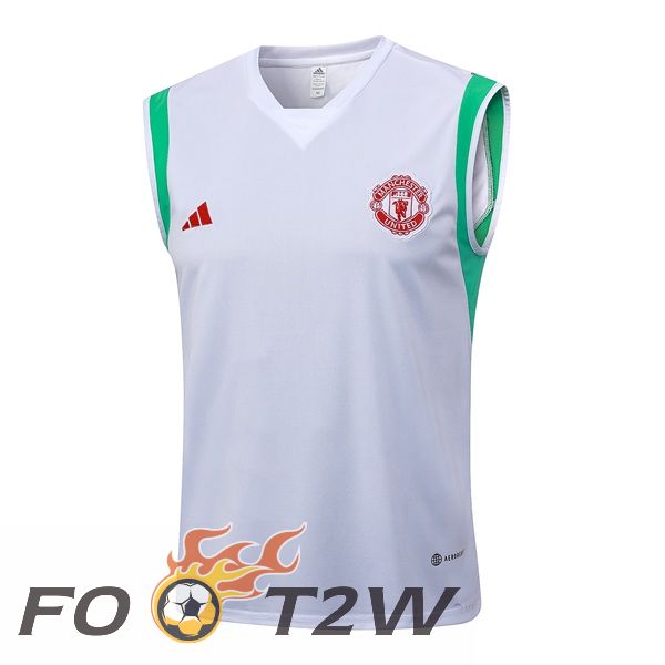 Gilet De Foot Manchester United Blanc 2023/2024