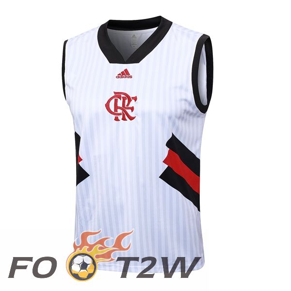 Gilet De Foot Flamengo Blanc 2023/2024