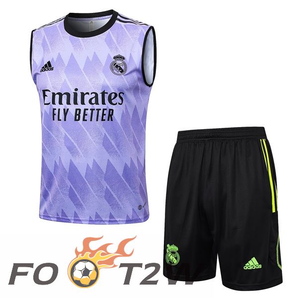 Gilet De Foot Real Madrid + Shorts Pourpre 2023/2024