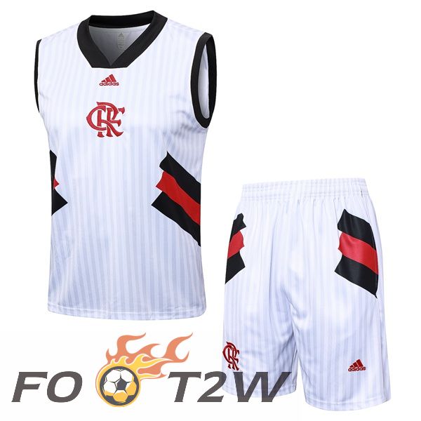 Gilet De Foot Flamengo + Shorts Blanc 2023/2024