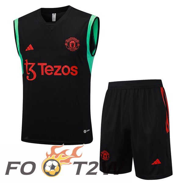 Gilet De Foot Manchester United + Shorts Noir 2023/2024