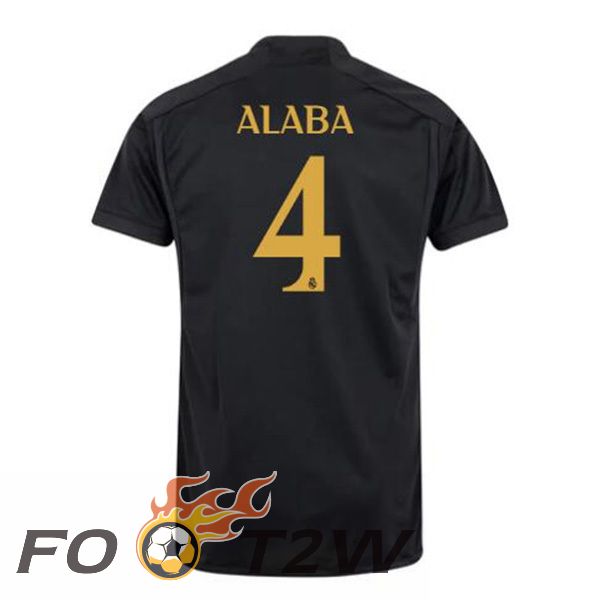 Maillot De Foot Real Madrid (Alaba 4) Third Noir 2023/2024