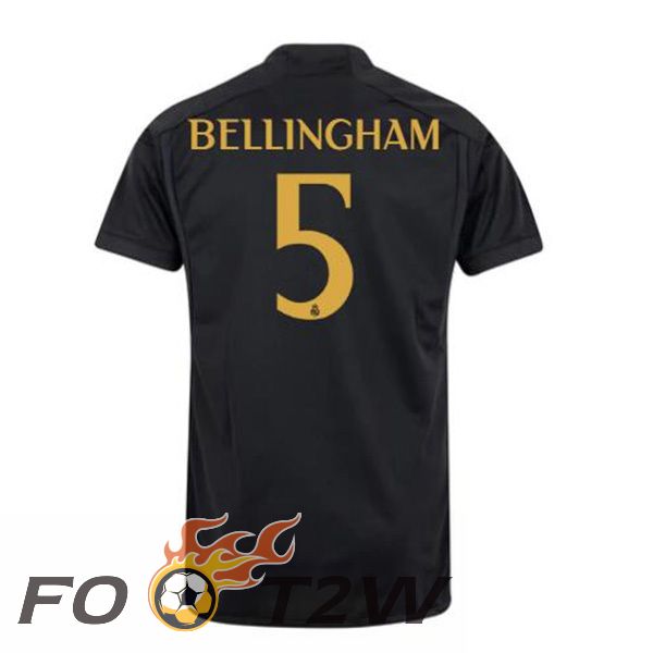 Maillot De Foot Real Madrid (Bellingham 5) Third Noir 2023/2024