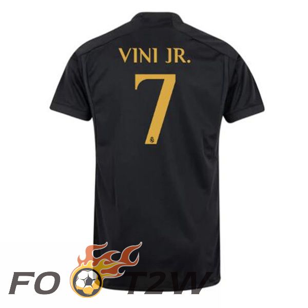 Maillot De Foot Real Madrid (Vini Jr. 7) Third Noir 2023/2024