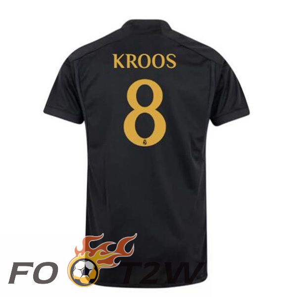 Maillot De Foot Real Madrid (Kroos 8) Third Noir 2023/2024