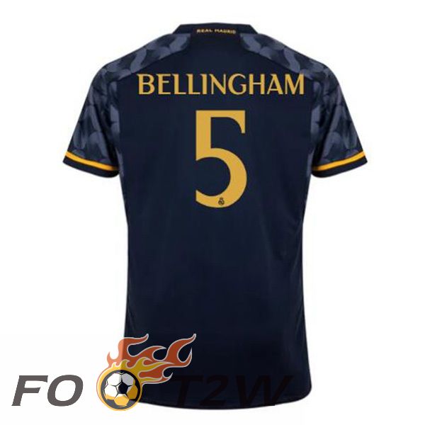 Maillot De Foot Real Madrid (Bellingham 5) Exterieur Bleu Royal 2023/2024