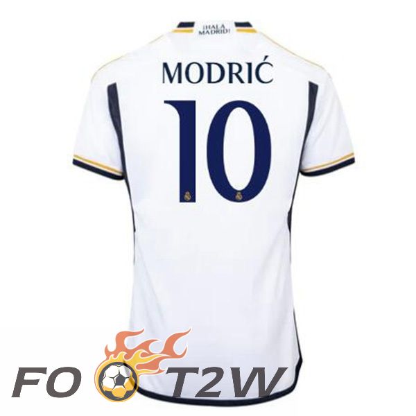 Maillot De Foot Real Madrid (Modrić 10) Domicile Blanc 2023/2024