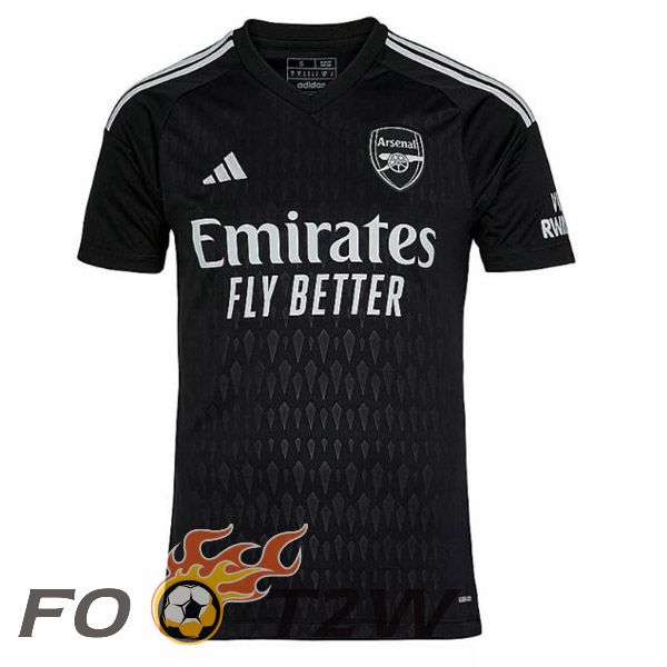 Maillot De Foot Arsenal Gardien De but Noir 2023/2024