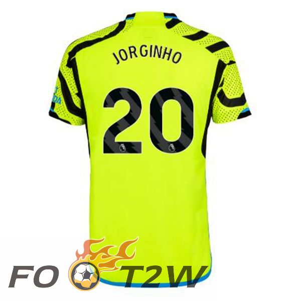 Maillot De Foot Arsenal (JORGINHO 20) Exterieur Vert 2023/2024