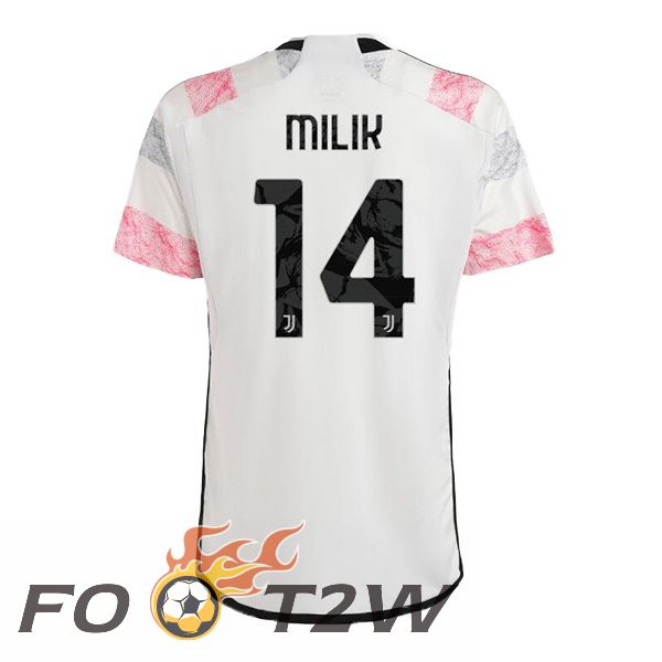 Maillot De Foot Juventus (MILIK 14) Exterieur Blanc 2023/2024