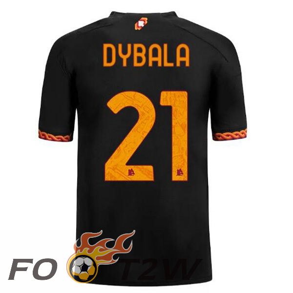 Maillot De Foot AS Roma (DYBALA 21) Third Noir 2023/2024