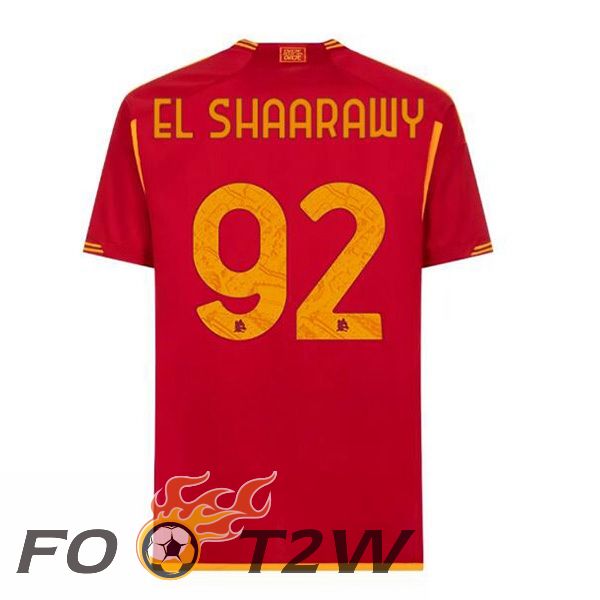 Maillot De Foot AS Roma (EL SHAARAWY 92) Domicile Rouge 2023/2024