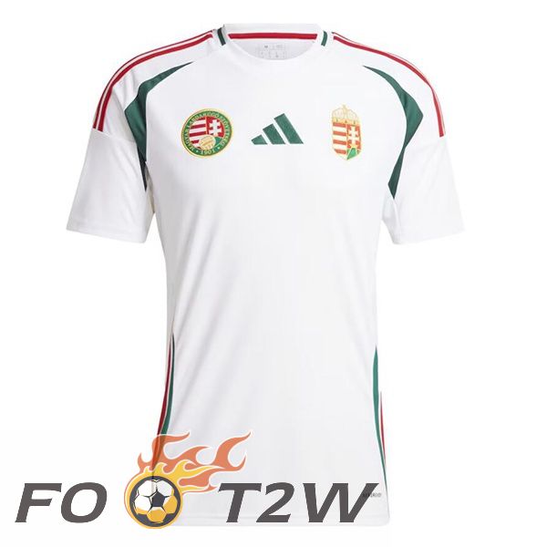 Maillot Equipe De Hongrie Exterieur Blanc UEFA Euro 2024