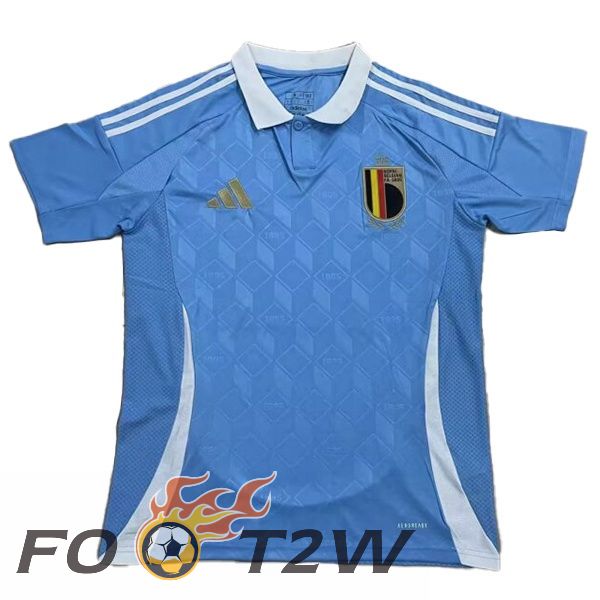 Maillot Foot Equipe De Belgique Exterieur Bleu Version Fuite UEFA Euro 2024