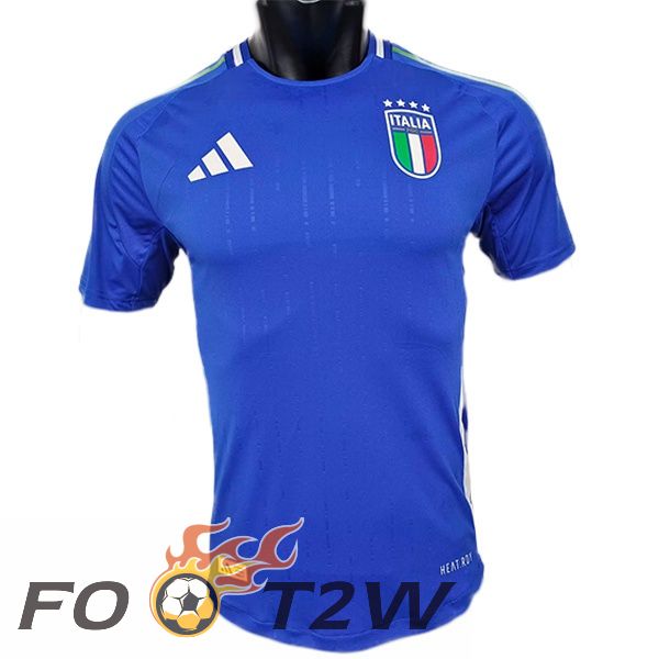 Maillot Foot Equipe De Italie Domicile Bleu Version Fuite UEFA Euro 2024