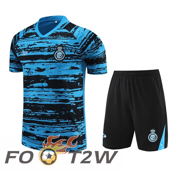 Training T-Shirts Al-Nassr FC + Shorts Bleu 2023/2024