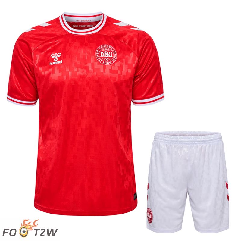 Ensemble Maillot Foot Danemark Domicile + Shorts 2024/2025