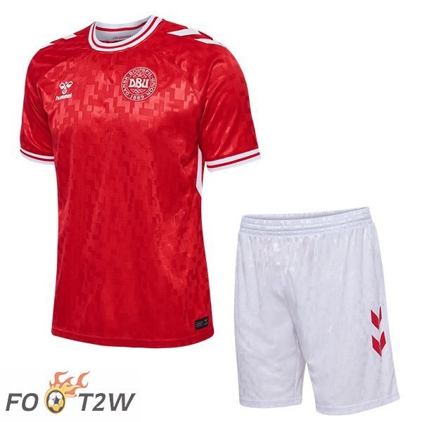 Maillot Equipe De Danemark Enfant Domicile Rouge 2024/2025