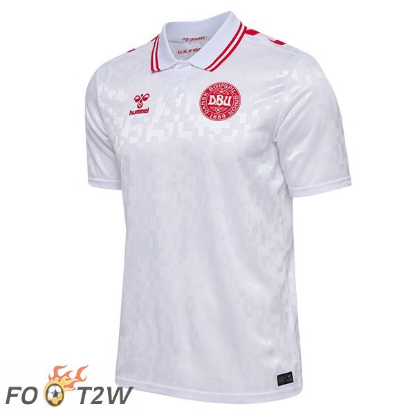 Maillot Equipe De Danemark Exterieur Blanc 2024/2025