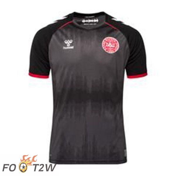 Maillot Foot Equipe de Denmark Gardien de but Noir 2022/2023