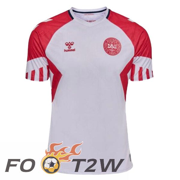 Maillot Foot Equipe De Danemark Exterieur Blanc 2023/2024