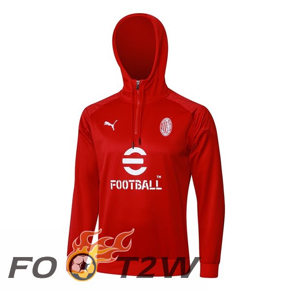 Sweat A Capuche AC Milan Rouge 2024/2025