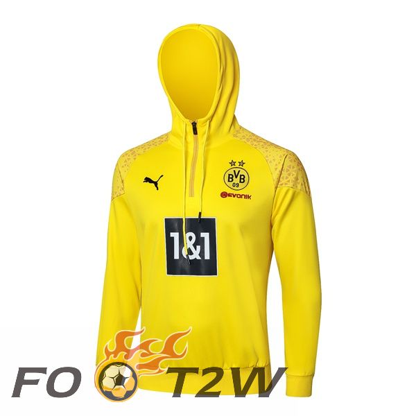 Sweat A Capuche Dortmund BVB Jaune 2024/2025