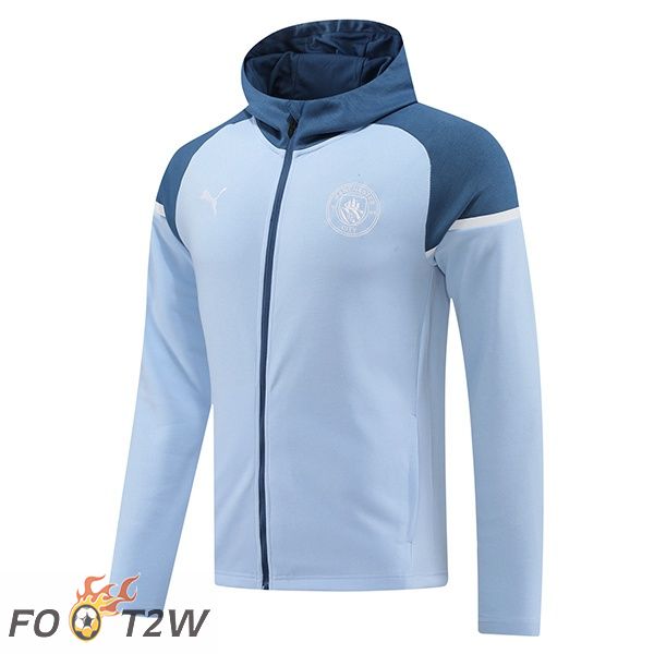 Sweat A Capuche Manchester City Bleu 2024/2025