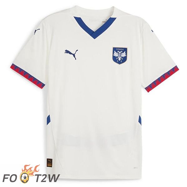 Maillot Equipe De Serbie Exterieur Blanc 2024/2025