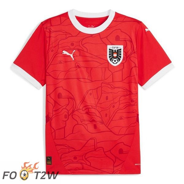 Maillot Equipe De Autriche Domicile Rouge 2024/2025