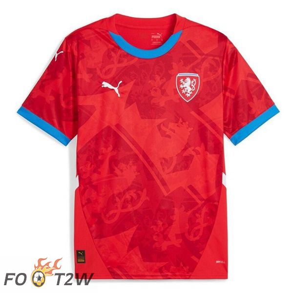 Maillot Equipe De Tchequie Domicile Rouge 2024/2025