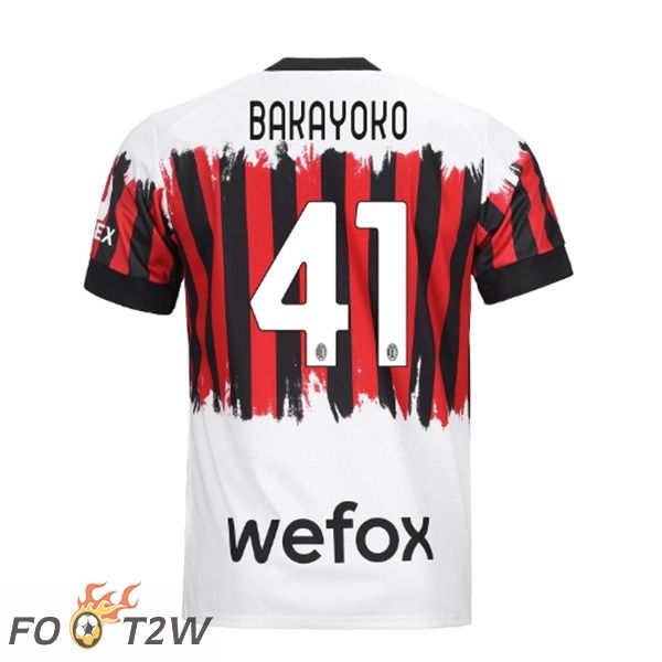 Maillot de Foot Milan AC (BAKAYOKO 41) Quatrieme 2021/2022