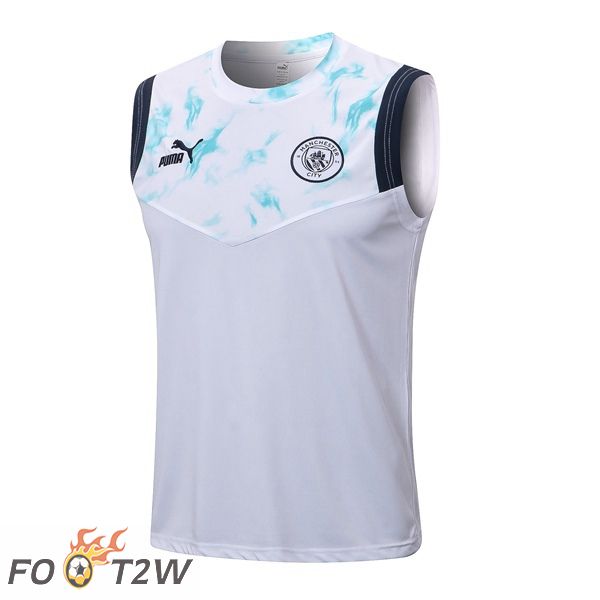 Gilet De Foot Manchester City Blanc 2022/2023