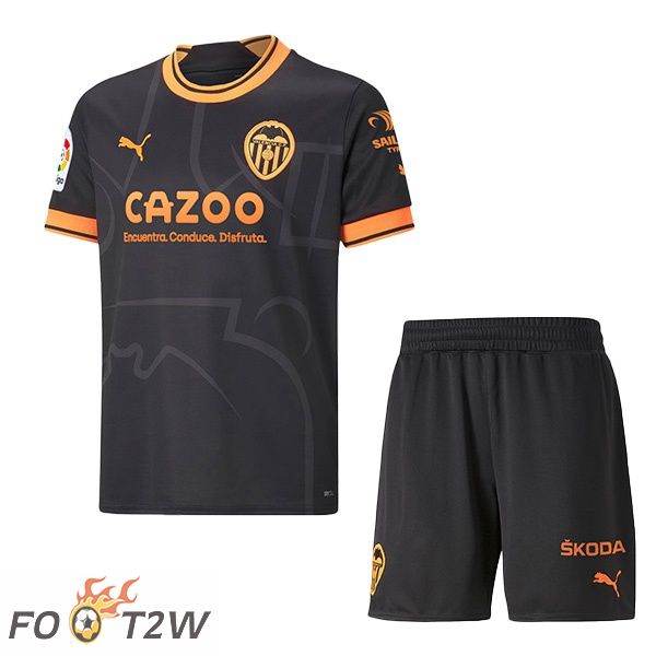 Maillot de Foot Valencia CF Enfant Exterieur Noir 2022/2023