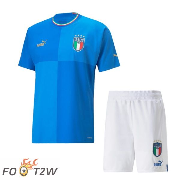 Maillot Foot Equipe de Italie Enfant Domicile Bleu 2022/2023