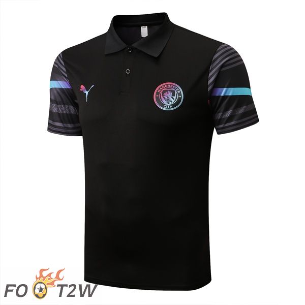 Polo Foot Manchester City Noir 2022/2023