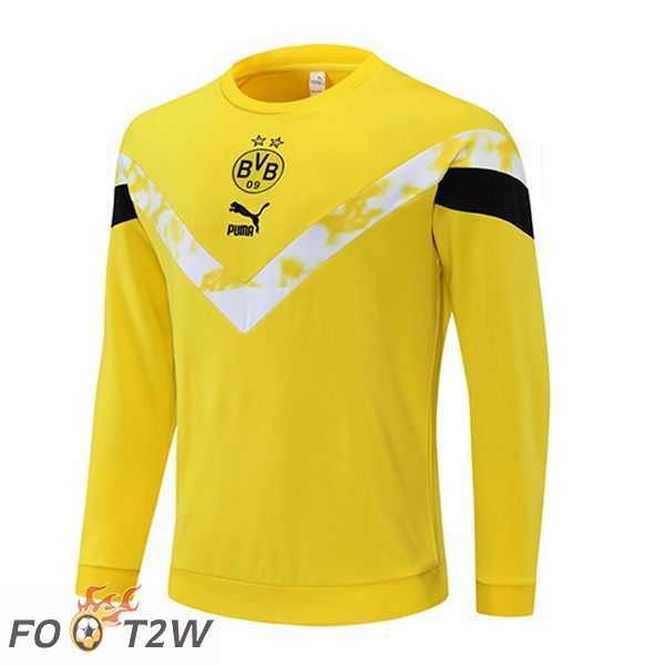 Training Sweatshirt Homme Dortmund BVB Jaune 22/23