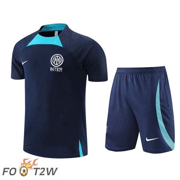 Training T-Shirts Inter Milan + Shorts Bleu Royal 2022/2023