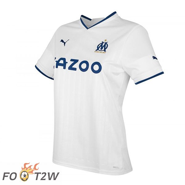 Maillot De Foot Marseille OM Femme Domicile Blanc 22/23