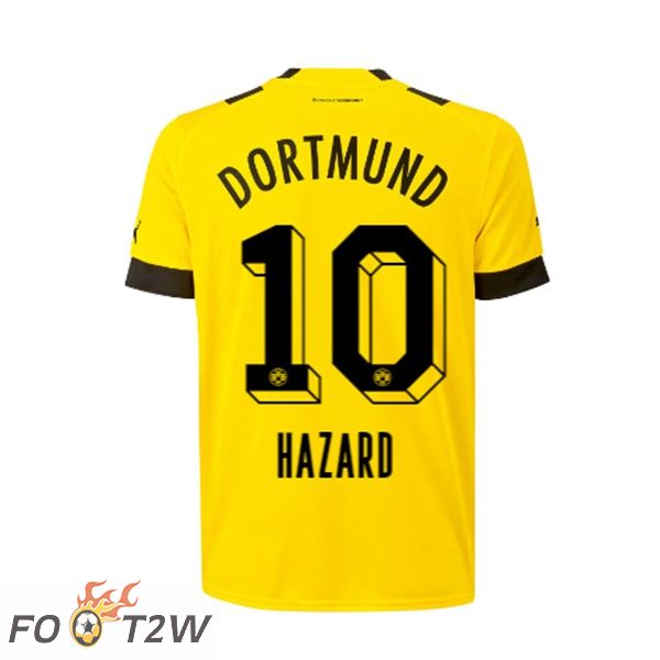 Maillot de Foot Dortmund BVB (Hazard 10) Domicile Jaune 2022/2023