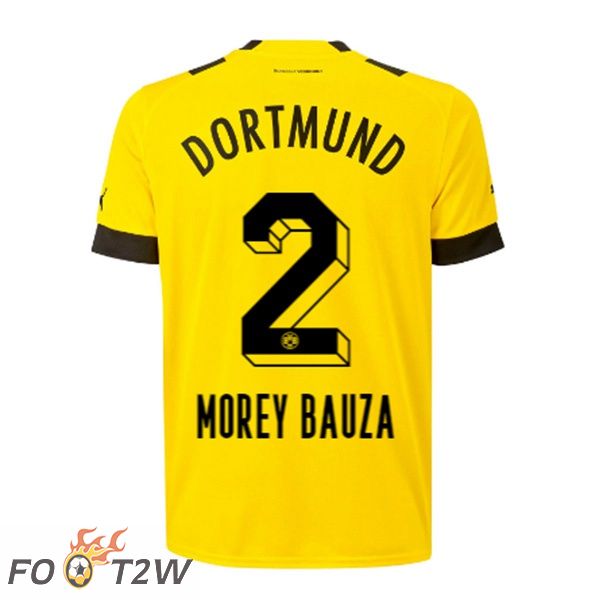 Maillot de Foot Dortmund BVB (Morey Bauza 2) Domicile Jaune 2022/2023