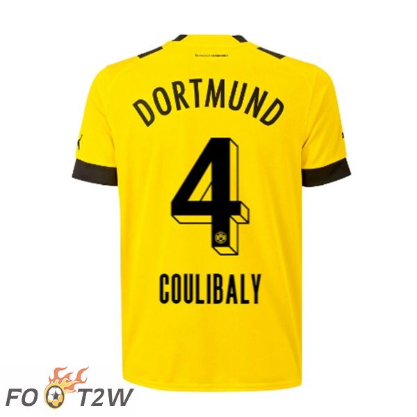 Maillot de Foot Dortmund BVB (Coulibaly 4) Domicile Jaune 2022/2023