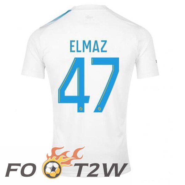 Maillot De Foot Marseille OM (ELMAZ 47) Édition 30e Anniversaire Blanc Bleu 2022/2023