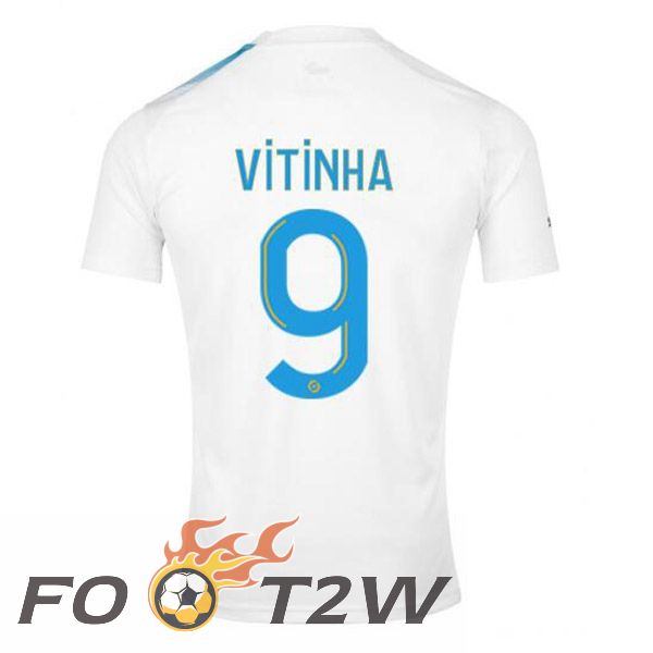 Maillot De Foot Marseille OM (VITINHA 9) Édition 30e Anniversaire Blanc Bleu 2022/2023